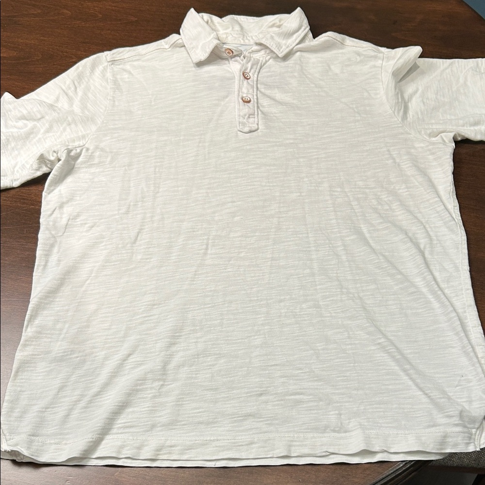Tommy Bahama Cream Polo Shirt